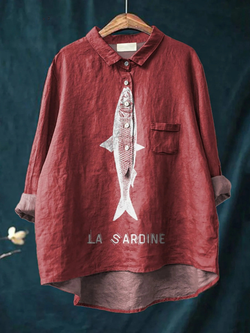Sophie - Chemise Légère Élégante - Rouge