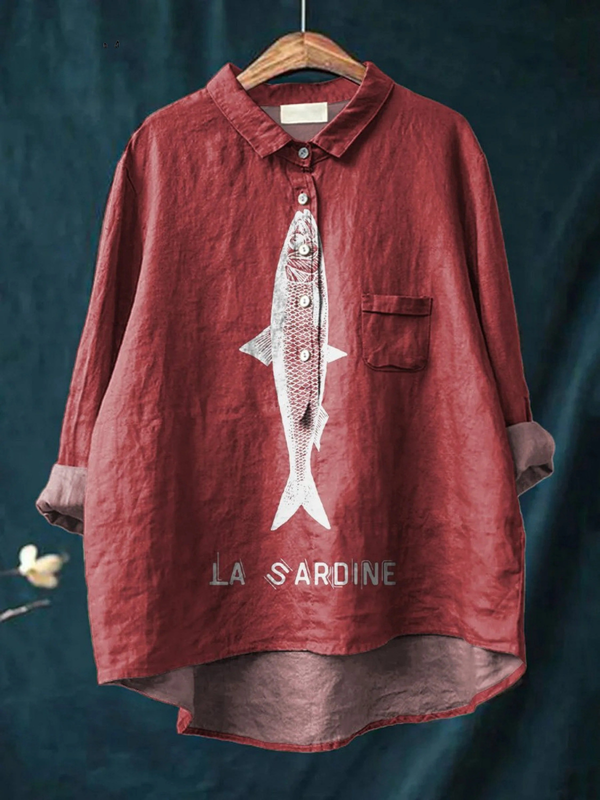 Sophie - Chemise Légère Élégante - Rouge