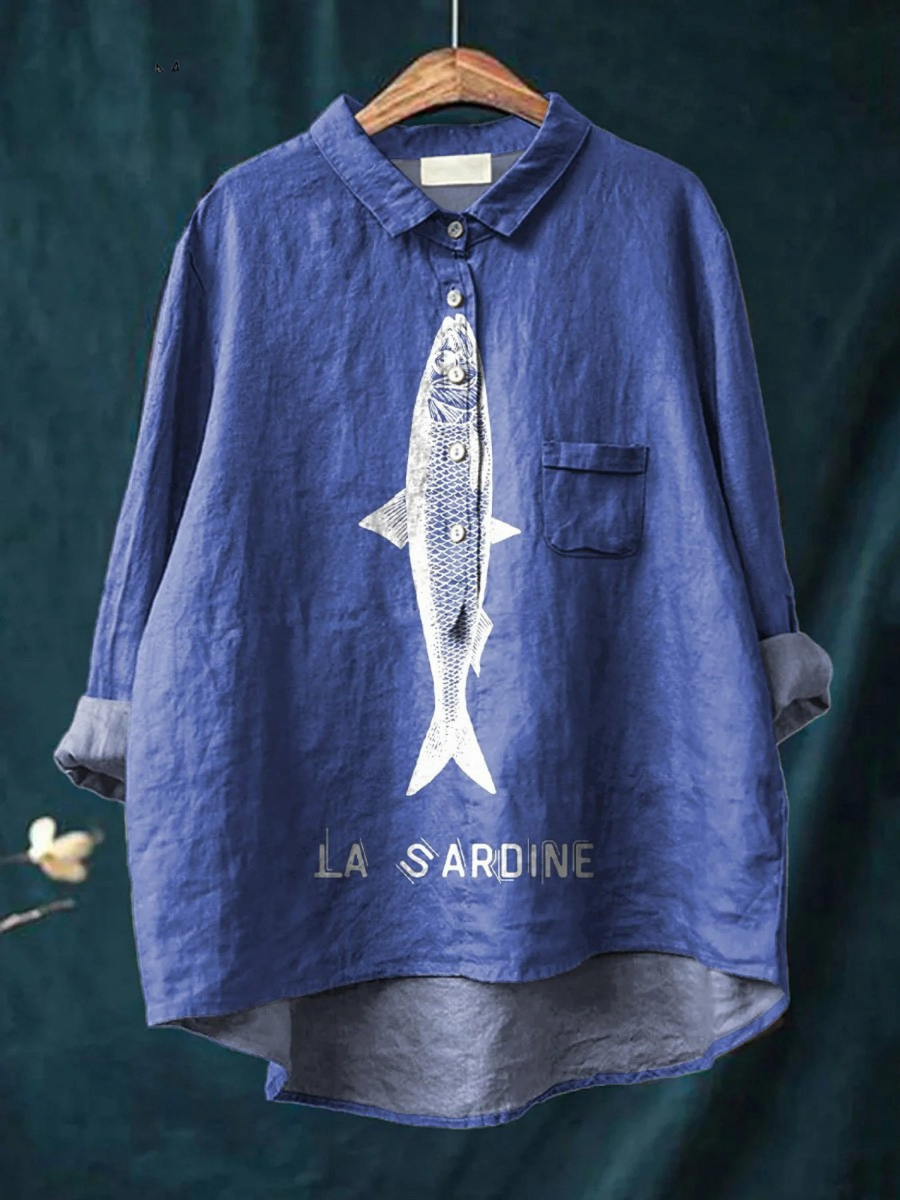 Sophie - Chemise Légère Élégante - Bleu