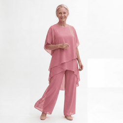 Capucine | Ensemble avec pantalons palazzo drapés